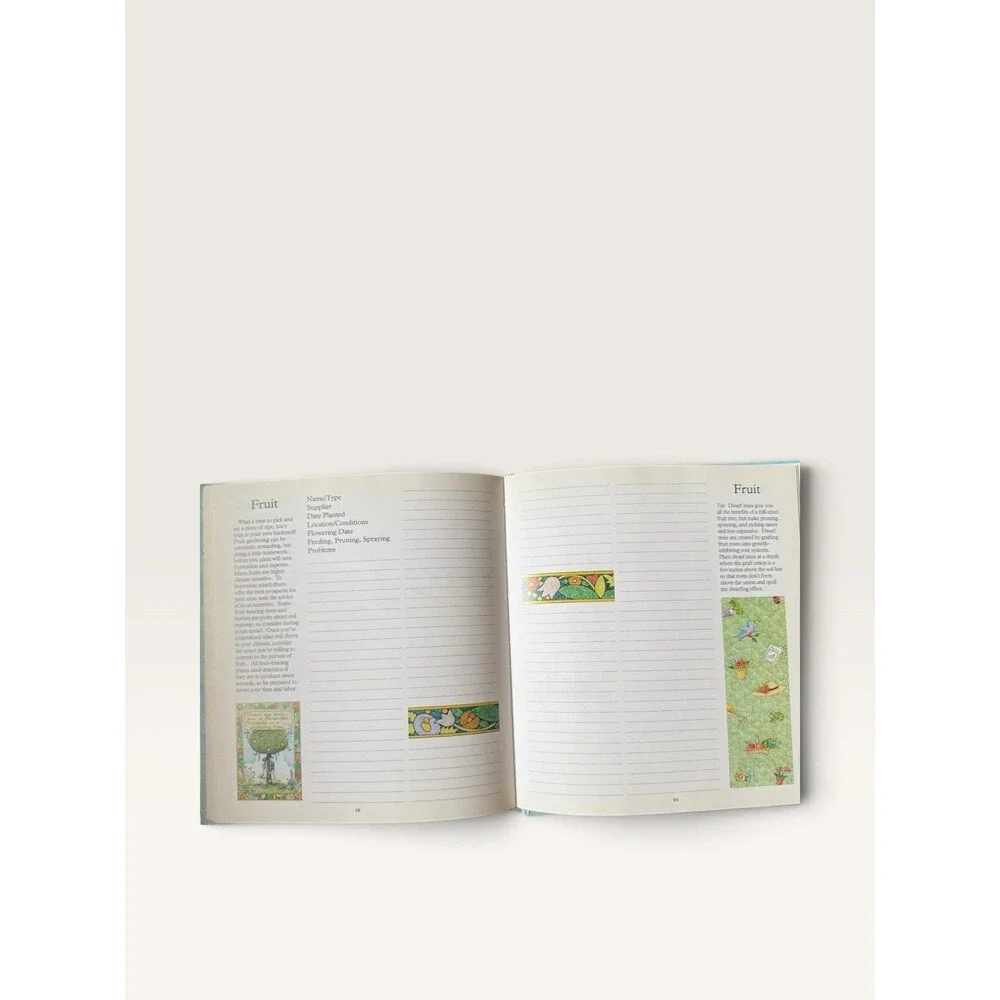 Vintage 1994 Mary Engelbreit Gardeners Journal Illustrated Notebook